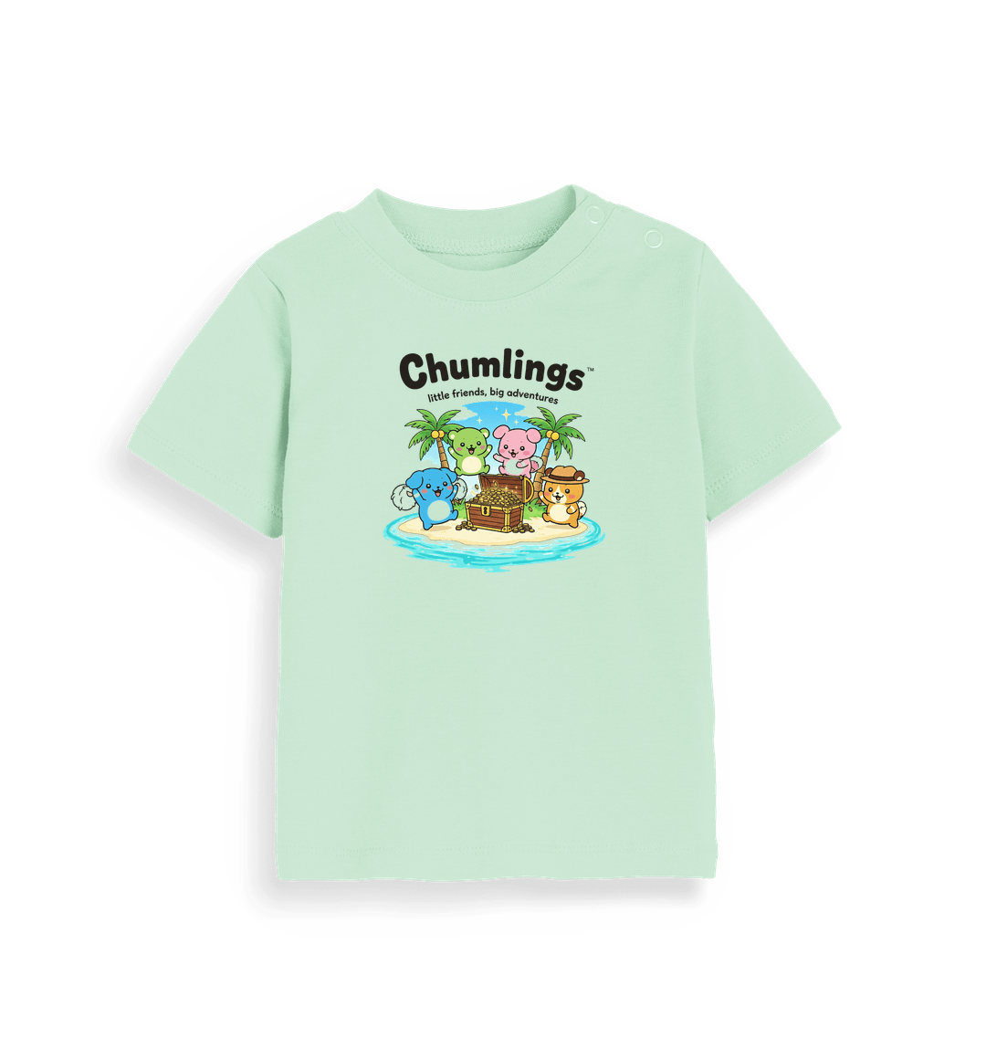 Mint Printed Kids T-Shirt