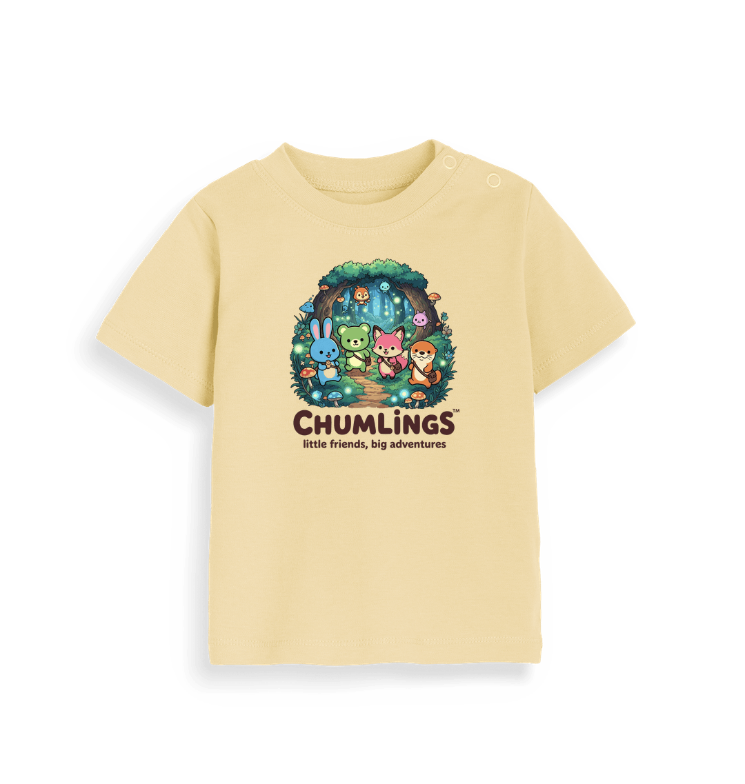 Soft Yellow Printed Kids T-Shirt
