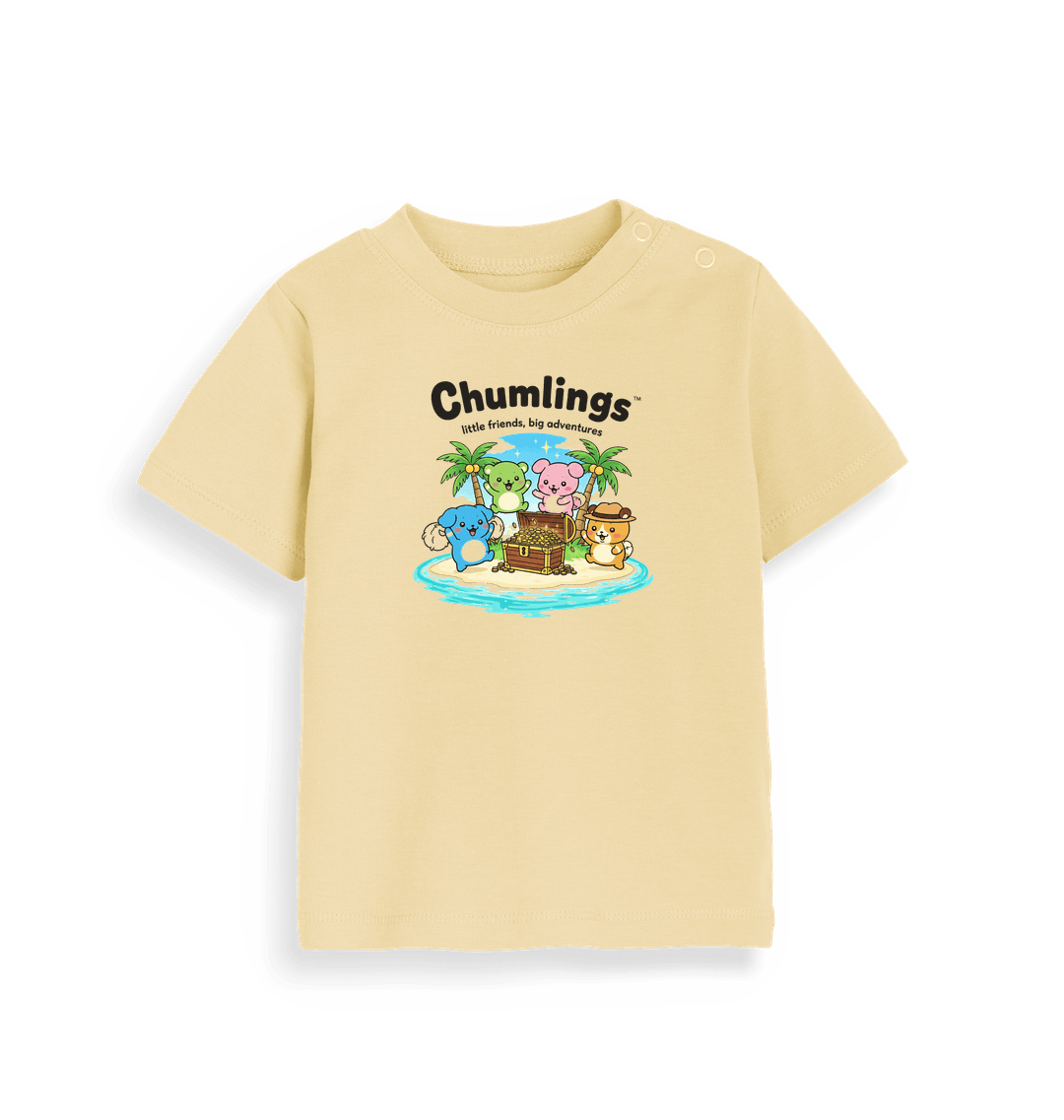 Soft Yellow Printed Kids T-Shirt