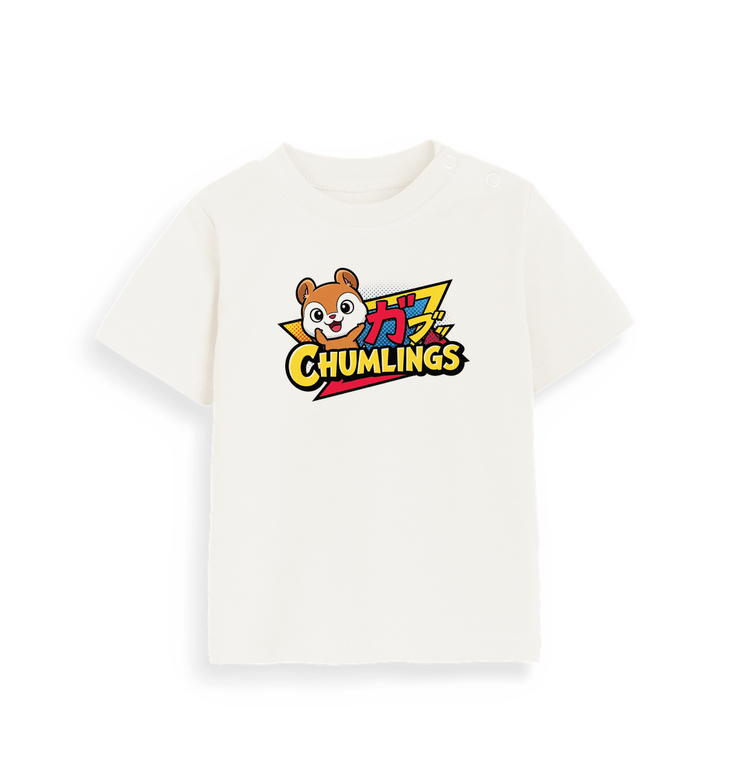 Organic Natural Printed Kids T-Shirt