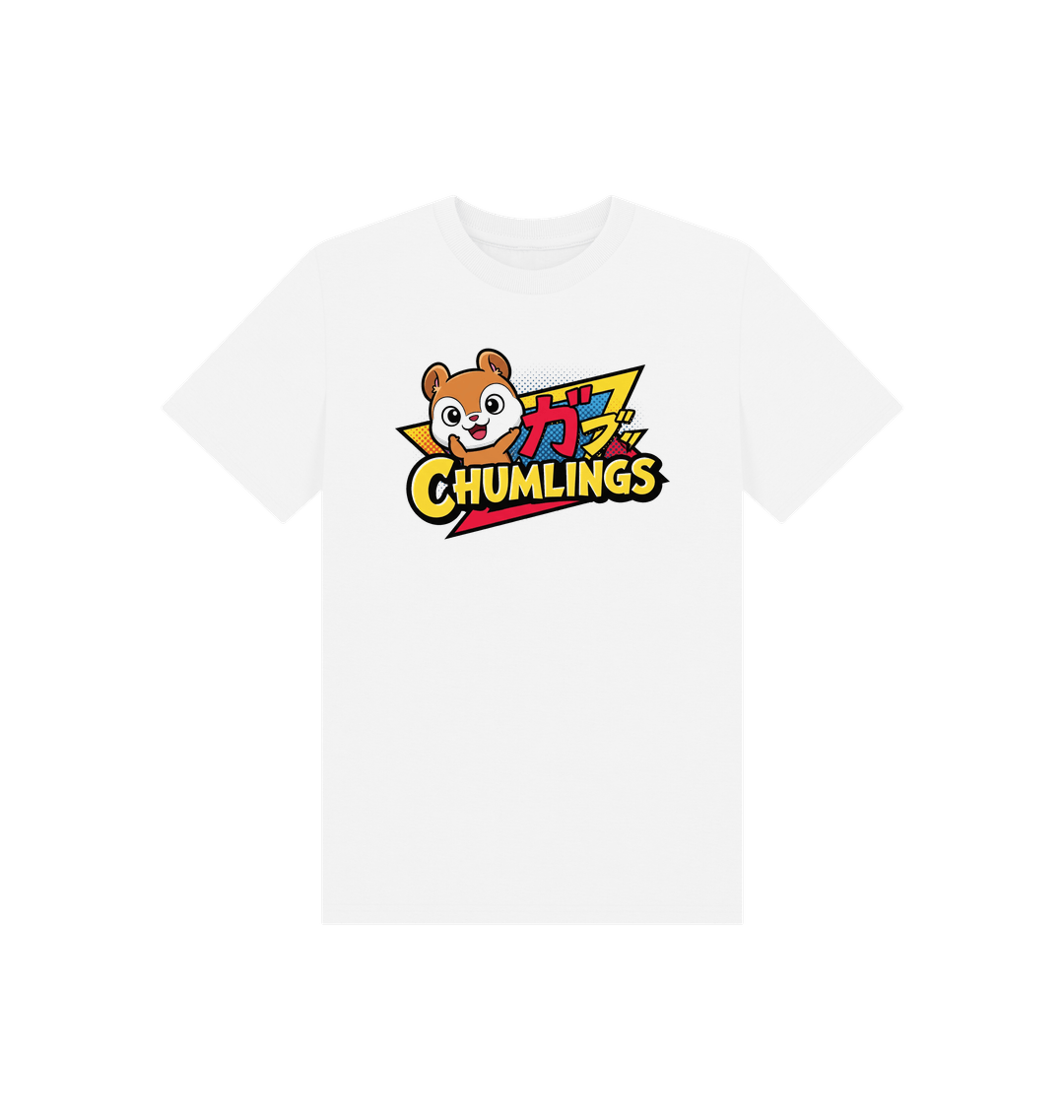 White Printed Kids T-Shirt