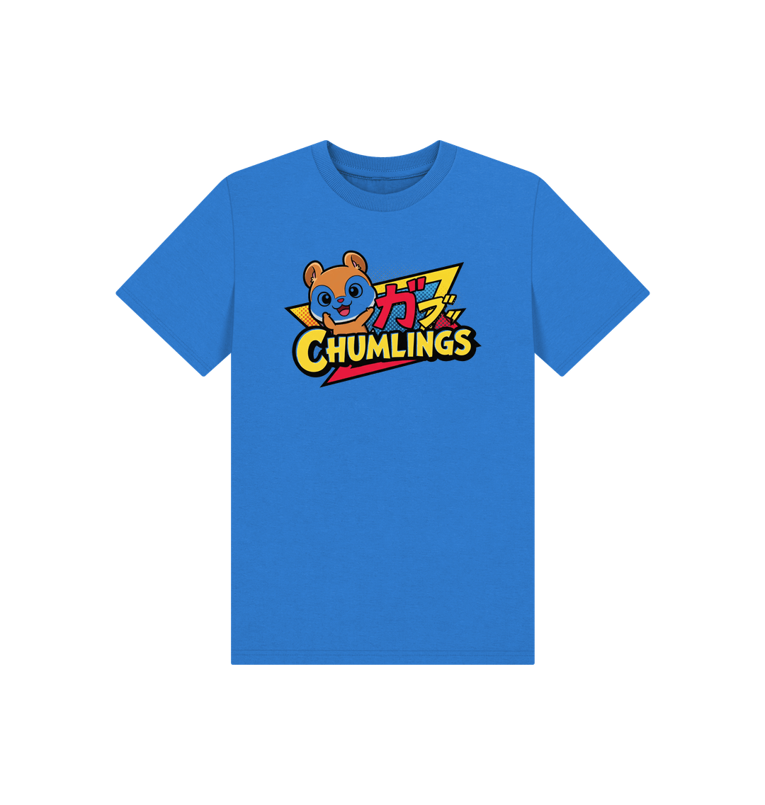Bright Blue Printed Kids T-Shirt