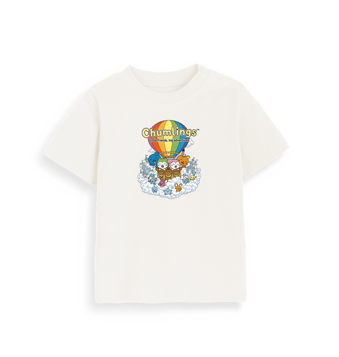 Organic Natural Printed Kids T-Shirt