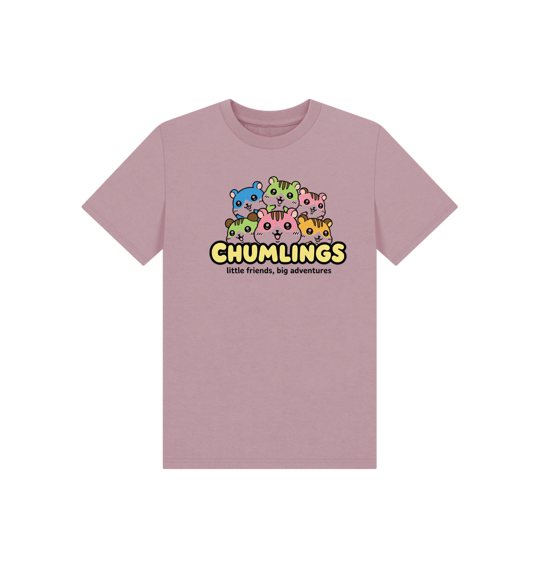 Mauve Printed Kids T-Shirt