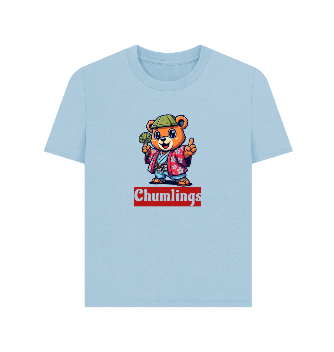 Milky Blue Printed T-shirt