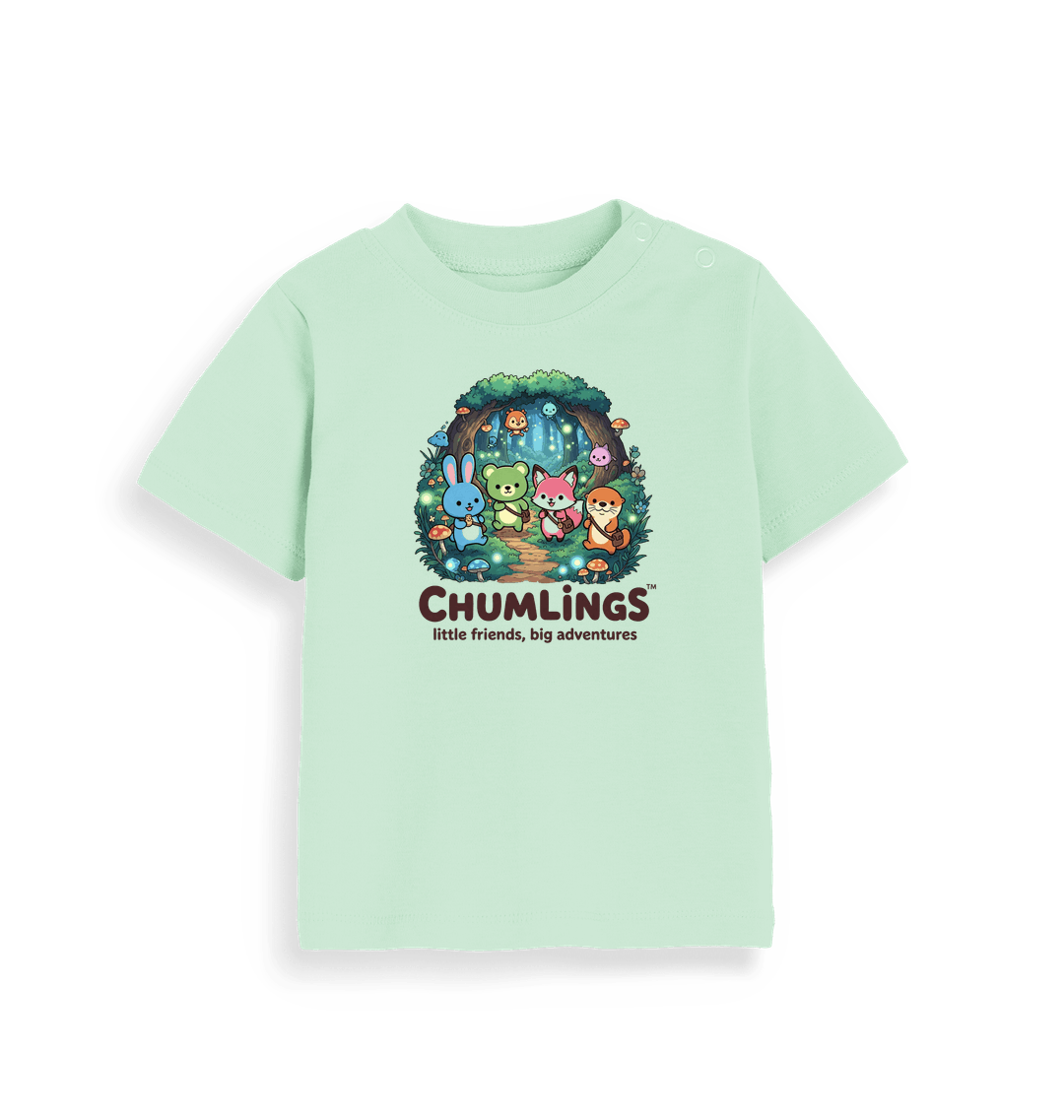 Mint Printed Kids T-Shirt