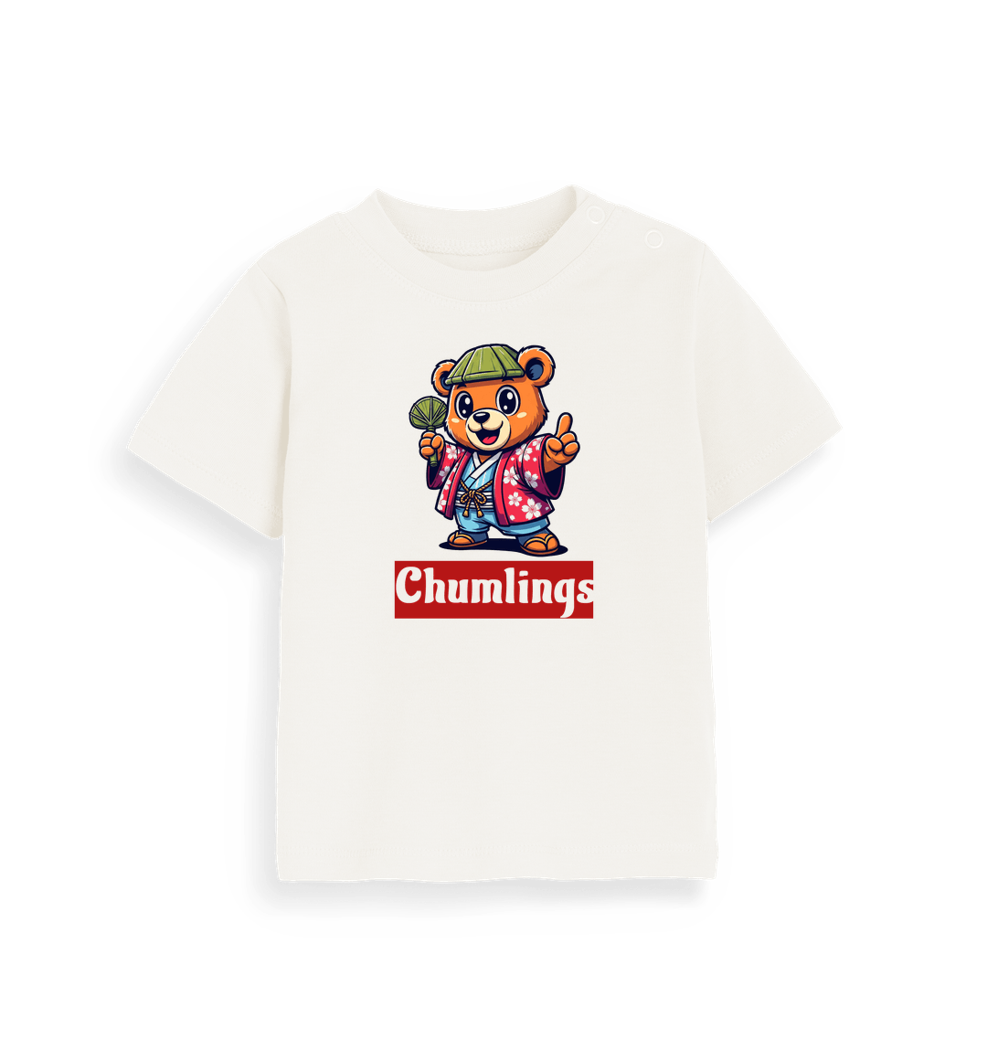 Organic Natural Printed Kids T-Shirt