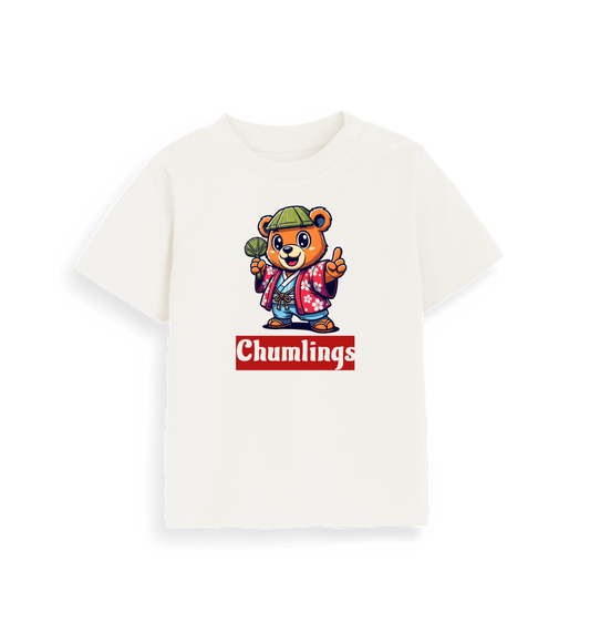 Organic Natural Printed Kids T-Shirt