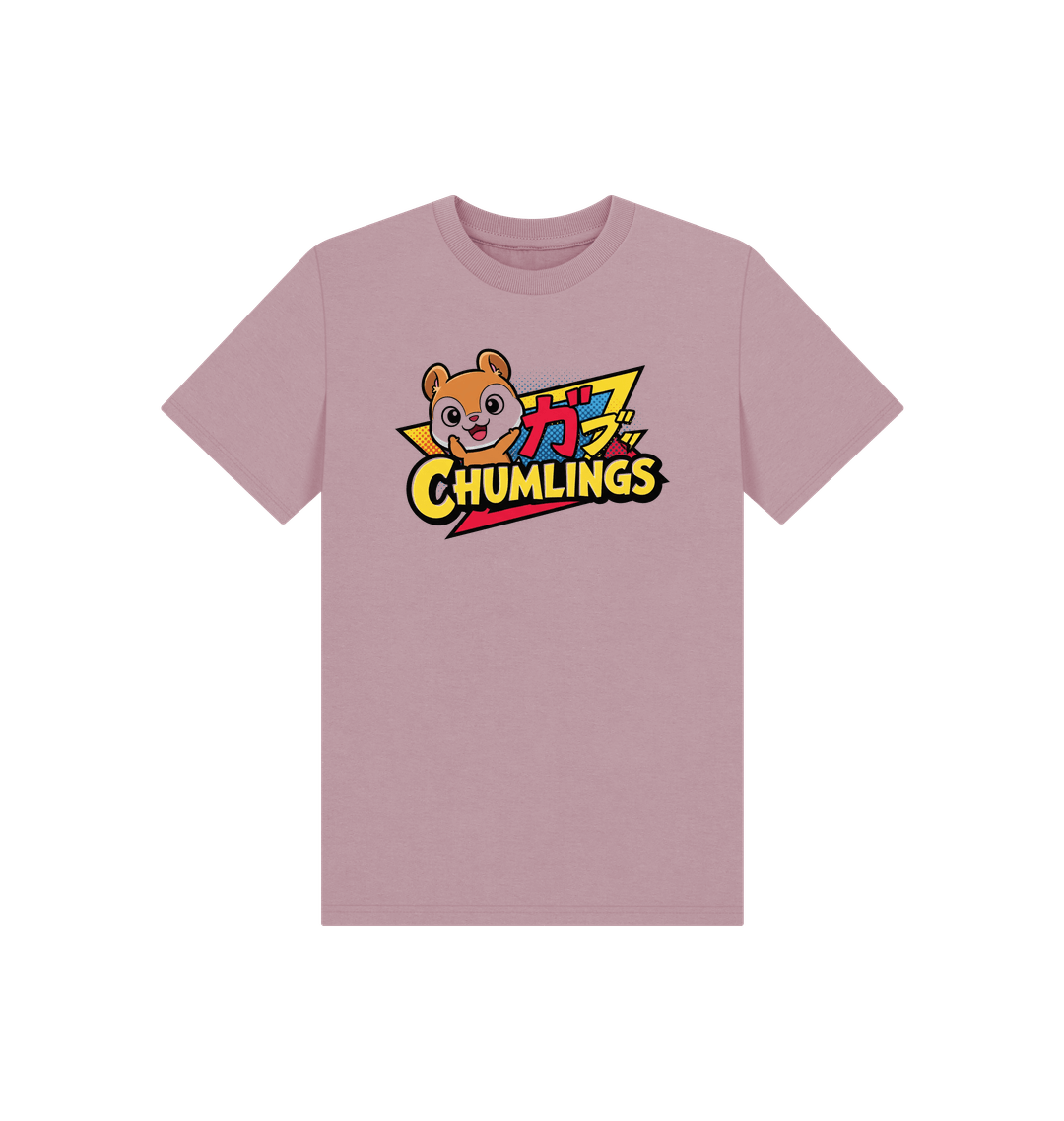 Mauve Printed Kids T-Shirt