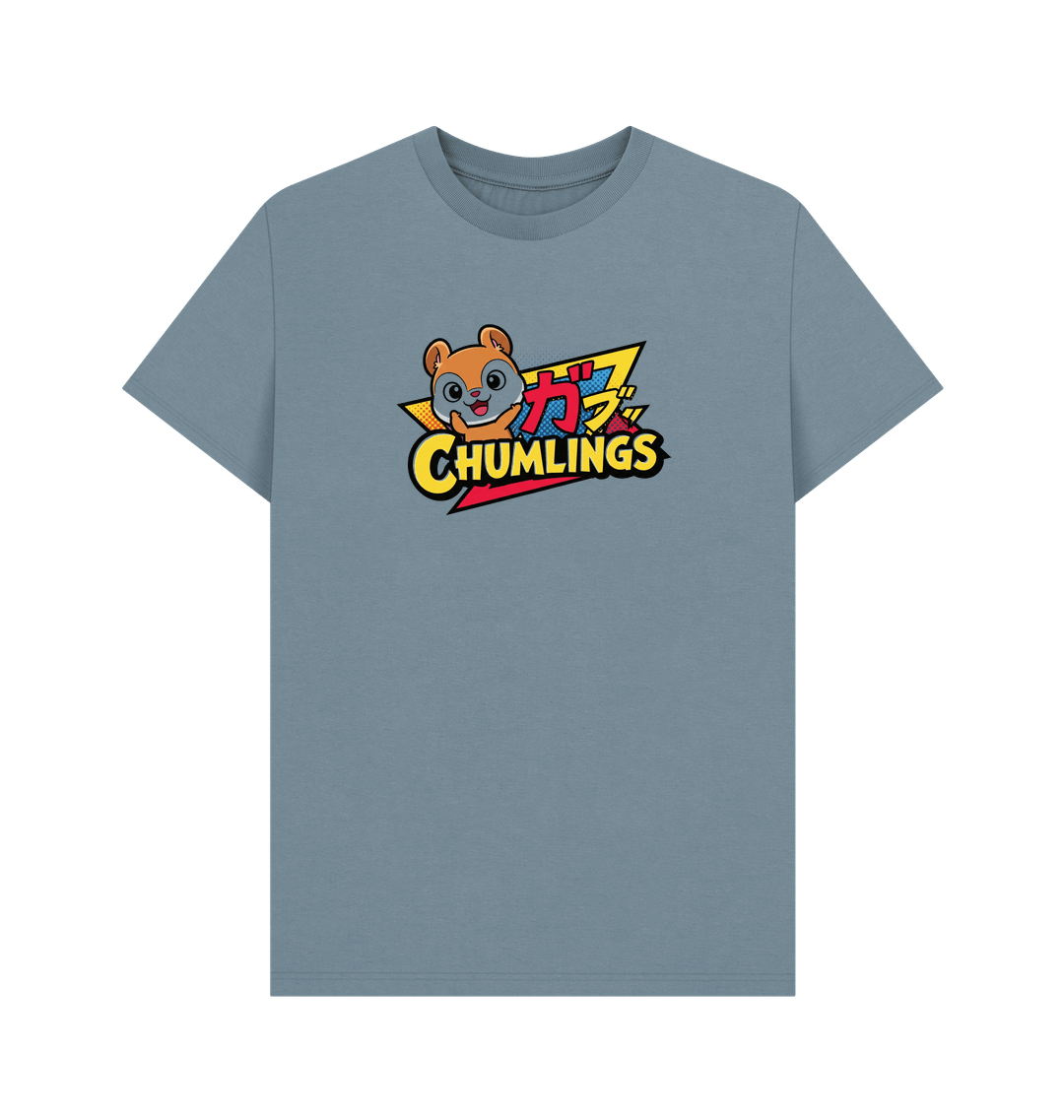 Stone Blue Printed T-shirt