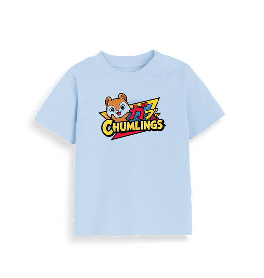 Dusty Blue Printed Kids T-Shirt