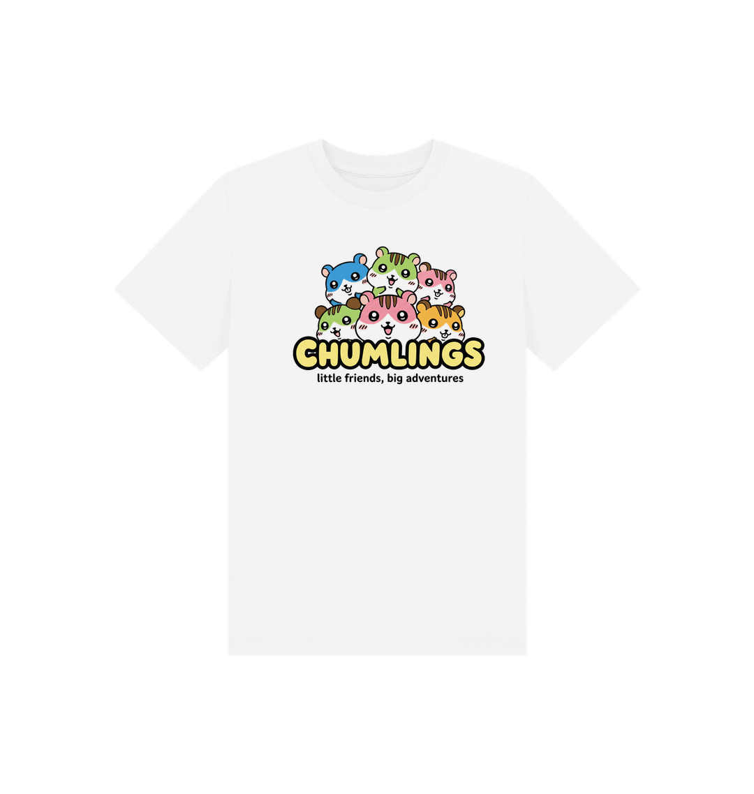 White Printed Kids T-Shirt