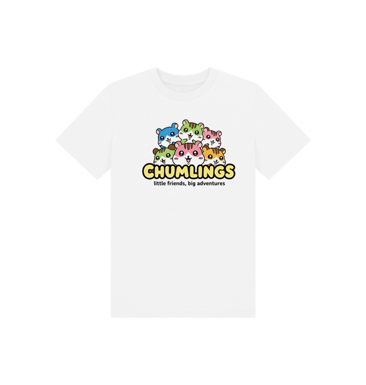 White Printed Kids T-Shirt