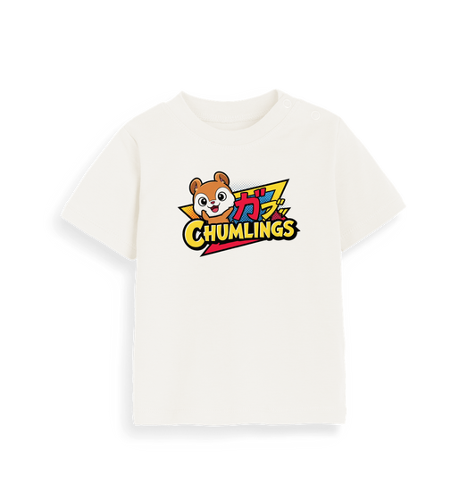 Organic Natural Printed Kids T-Shirt