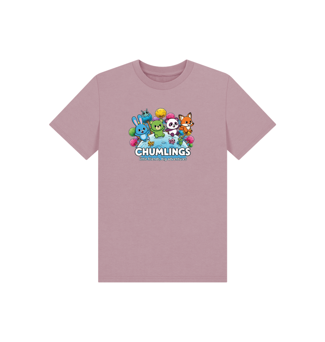 Mauve Printed Kids T-Shirt
