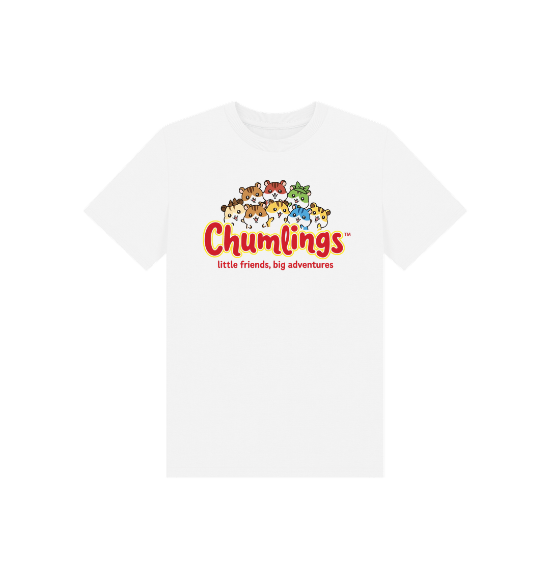 White Printed Kids T-Shirt