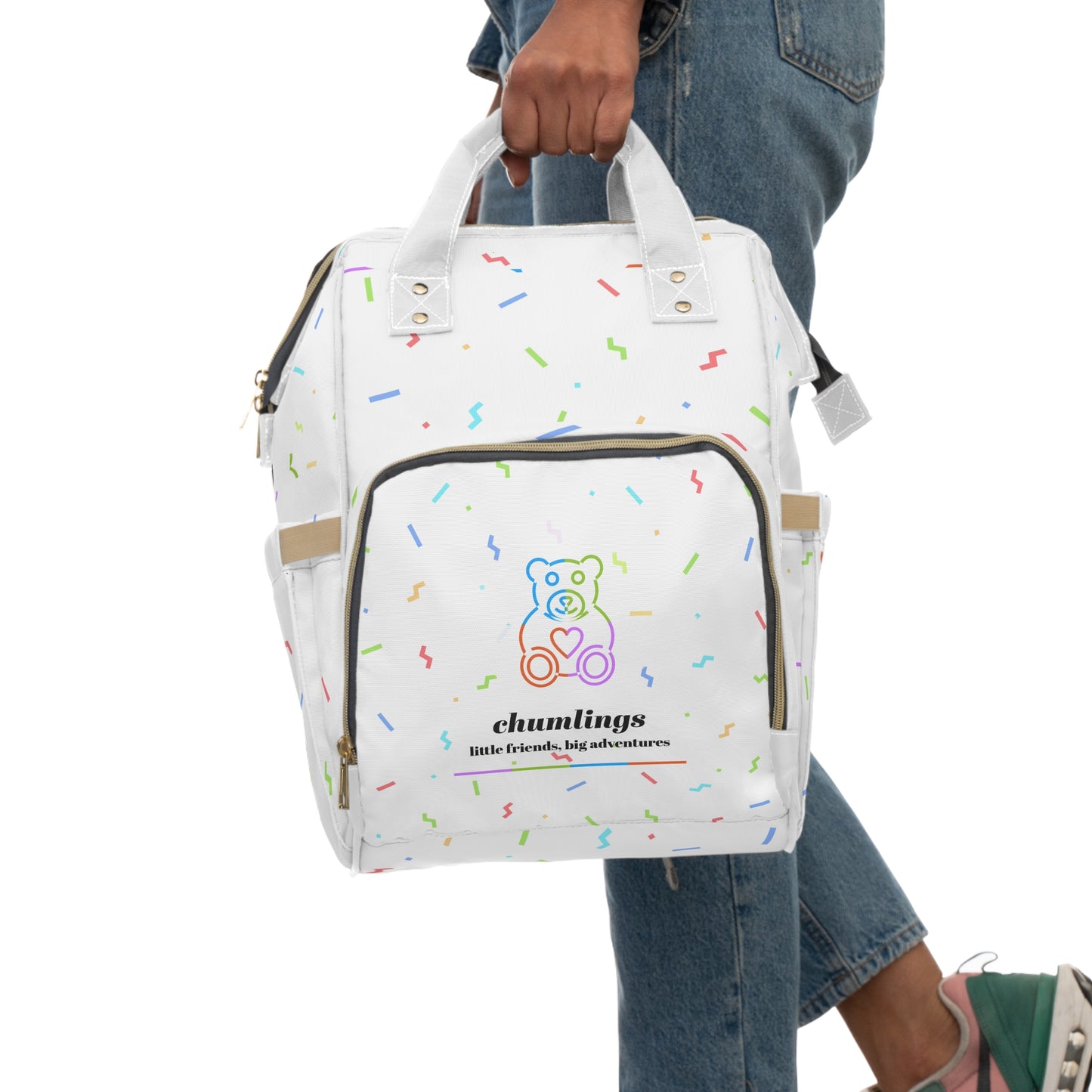 Diaper Backpack - Chummings Colorful Multifunctional Baby Bag for Stylish Parents