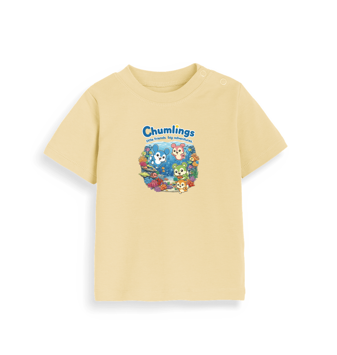 Soft Yellow Printed Kids T-Shirt