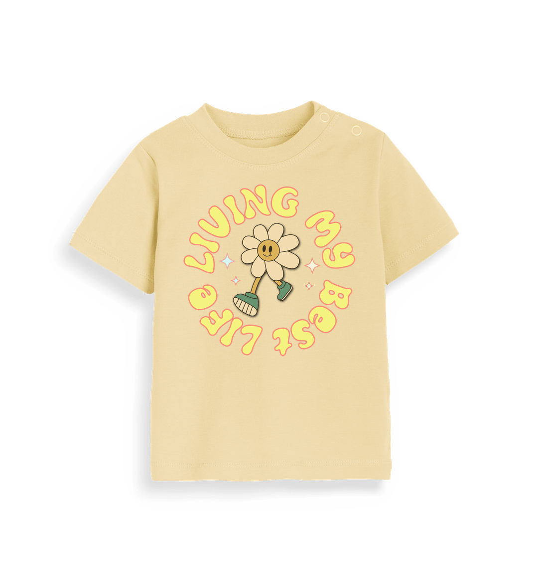 Soft Yellow Printed Kids T-Shirt